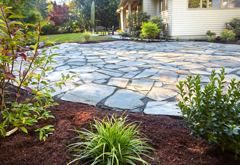 Flagstone Patio with Furniture